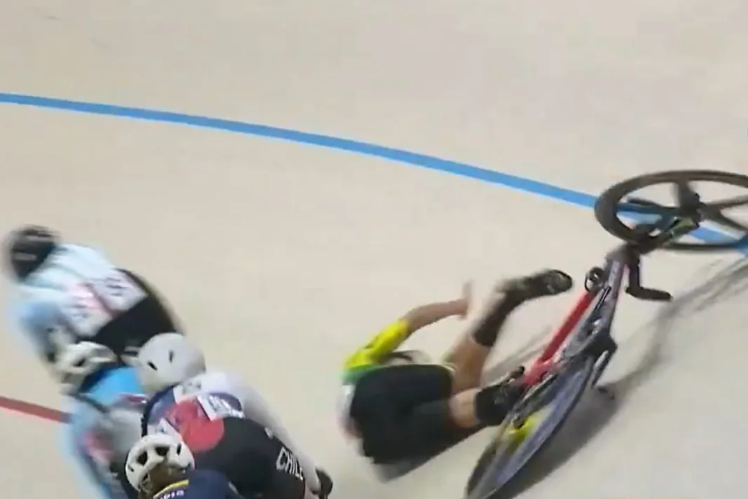 La ciclista brasileña que sufrió una dura caída en los Juegos Suramericanos y luego fue arrollada por dos rivales