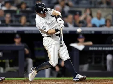 Volpe hits grand slam in return to majors as Yankees sweep Rockies 10-3 to pull closer in AL East