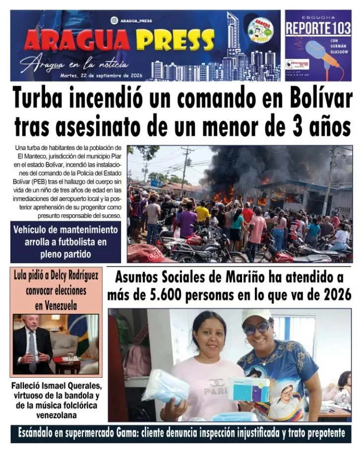 Portadas de este martes 22 de septiembre de 2026