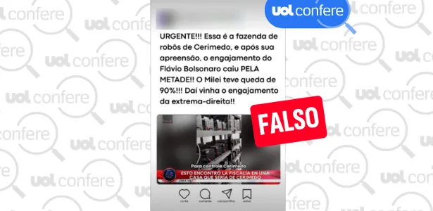 Vídeo não mostra 'fazenda de bots' de Cerimedo, mas de empresa do Vietnã
