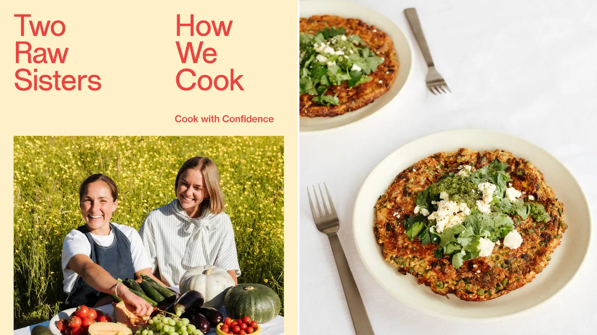 Forget syrup! Two Raw Sisters flip the script with crispy zucchini savoury pancakes