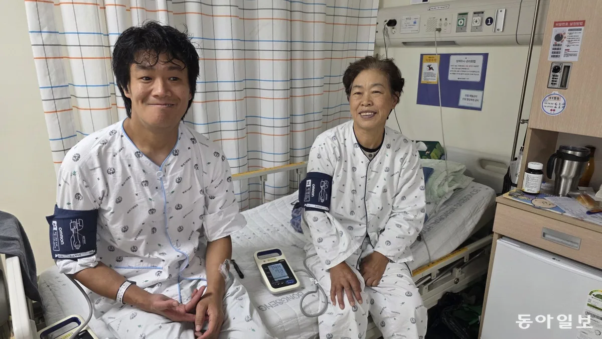 뇌병변 장애 아들, 母에 신장 기증 “내 건강보다 엄마와 함께하는게 행복”