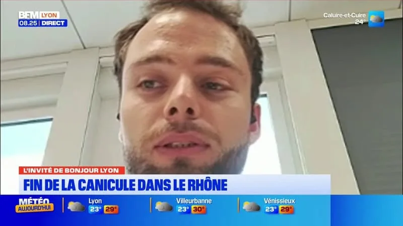 Florian Mallet, prévisionniste régional chez Météo-France, est l'invité de Bonjour Lyon