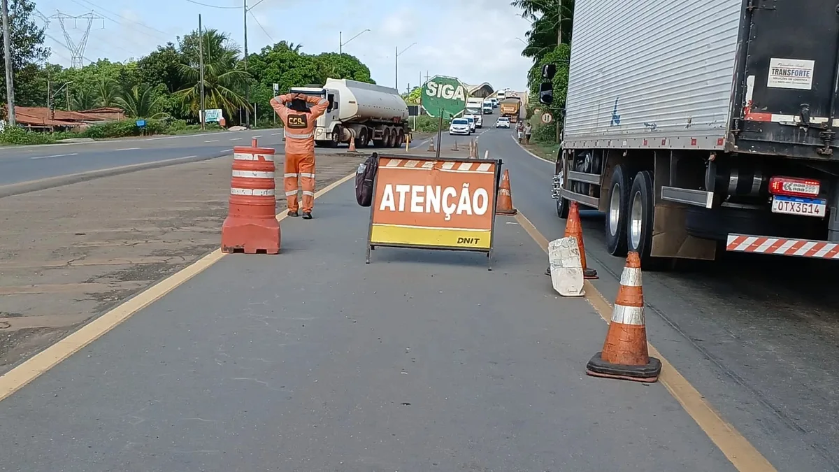 Ponte do Estreito dos Mosquitos na BR-135 terá sistema 'Pare e Siga' nos próximos dois fins de semana