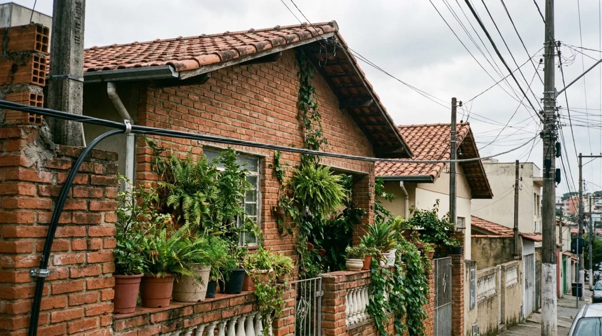 Família retorna para casa e descobre que a empresa de internet passou um novo cabo pela fachada e pelo telhado para atender o imóvel vizinho