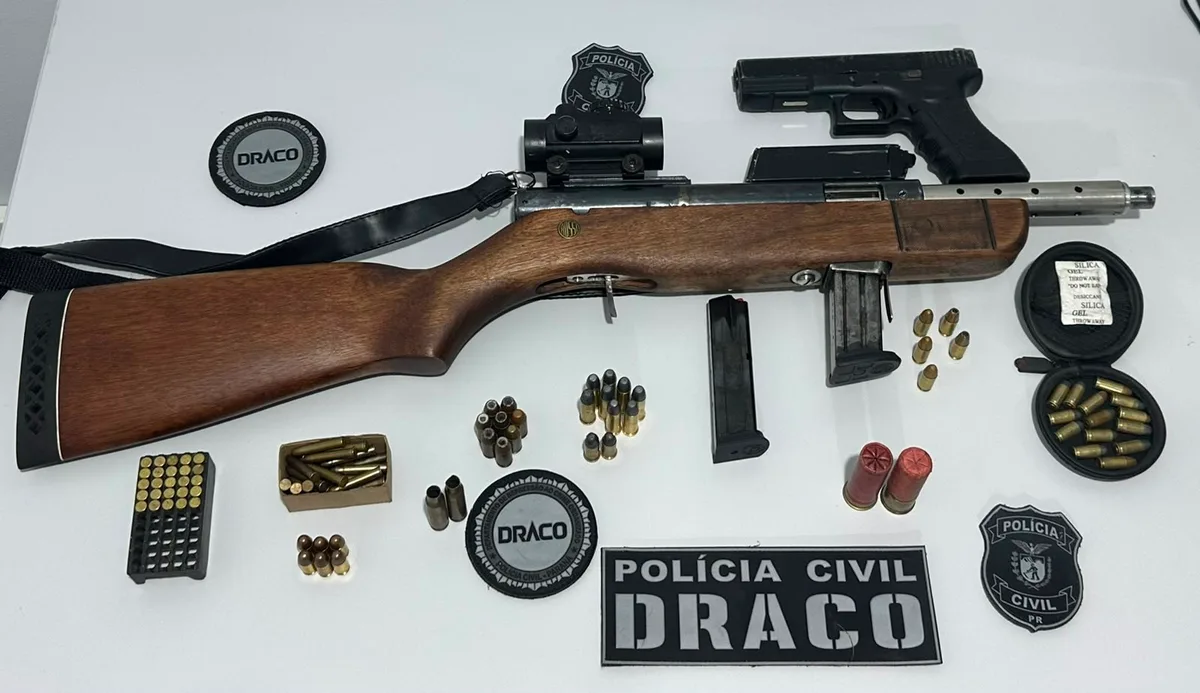 Ex-militar é preso suspeito de fabricar armas de fogo em fábrica clandestina em Curitiba