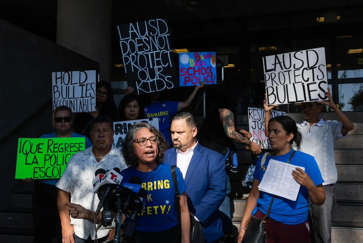 LAUSD parents demand return of school police as Franklin High mourns student