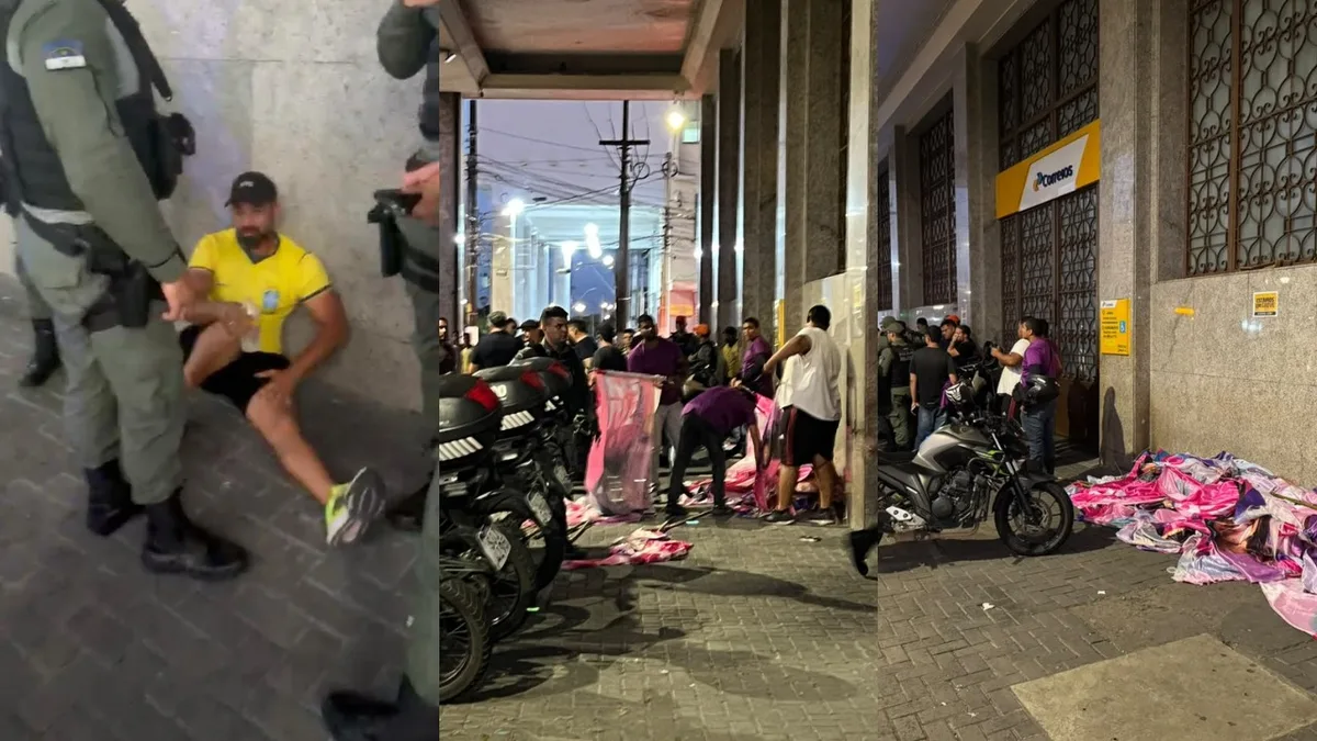 Homem é baleado por policial em tumulto antes de comício de Flávio Bolsonaro no Recife