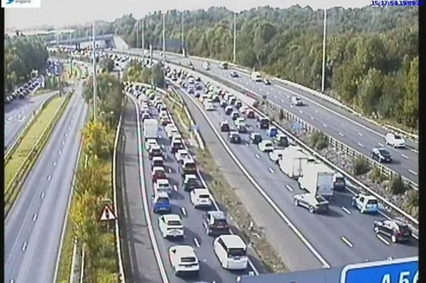 M60 traffic live: Motorway blocked after two crashes cause four-mile tailbacks