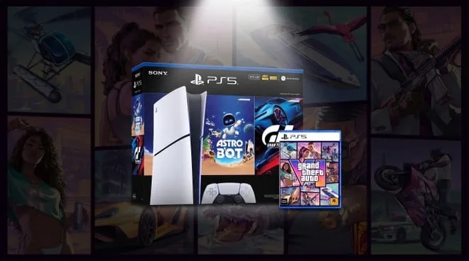 O pacote definitivo: garanta o seu PS5 Slim com GTA VI e mais dois jogos