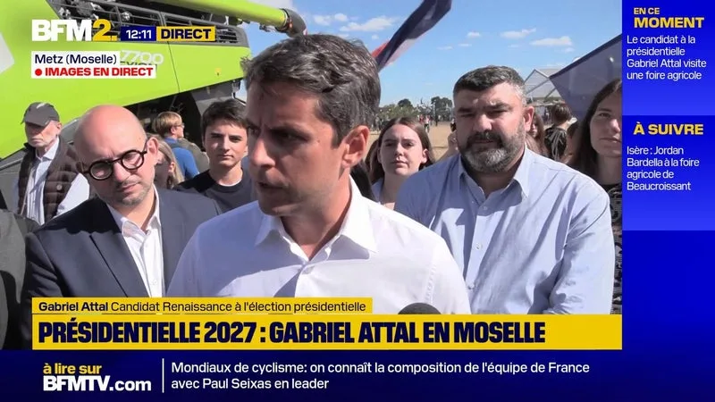 Croissance revue à la baisse: "C'est aussi la conséquence de la dissolution", estime Gabriel Attal