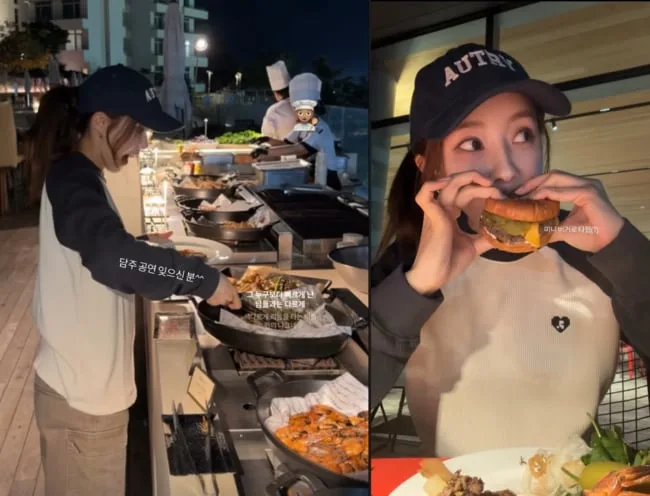 공연 코앞인데 뷔페 삼매경?… '금융맨♥' 효민, 결국 '미니 버거'로 타협한 사연