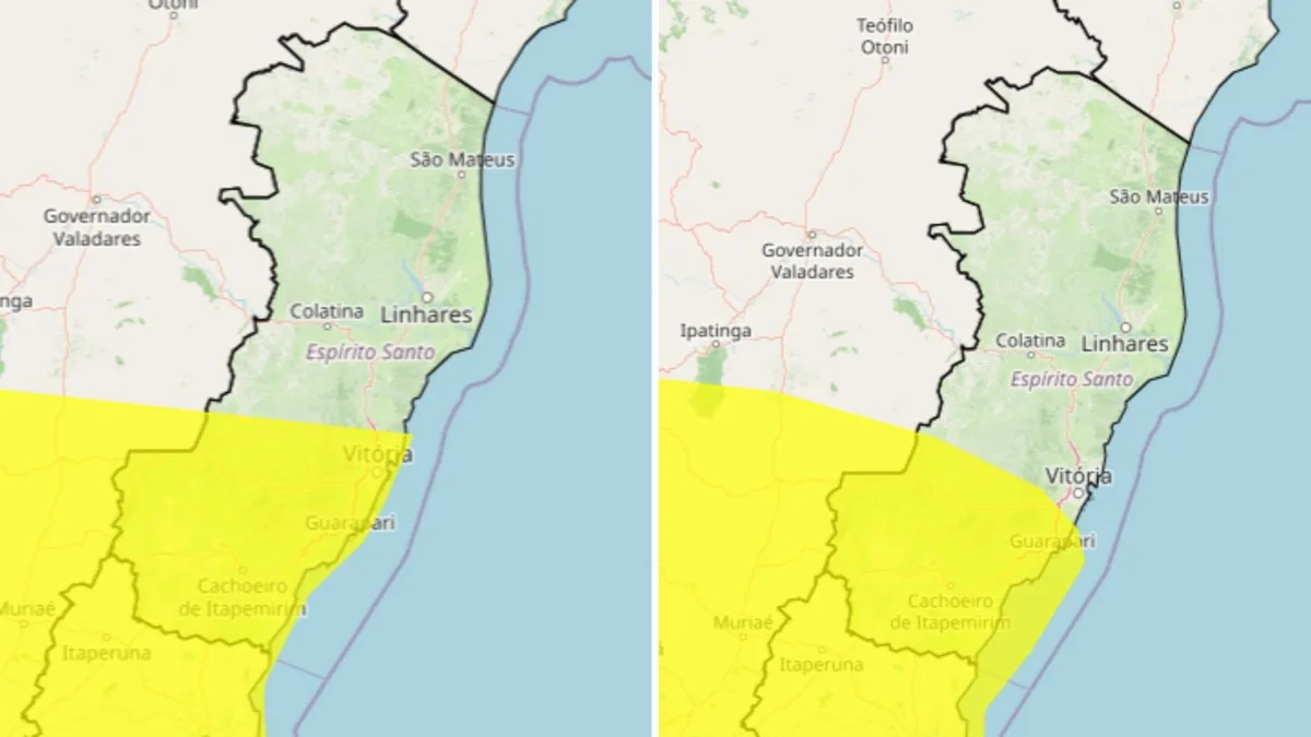 Setembro começa com alerta de tempestade e chuvas intensas no ES