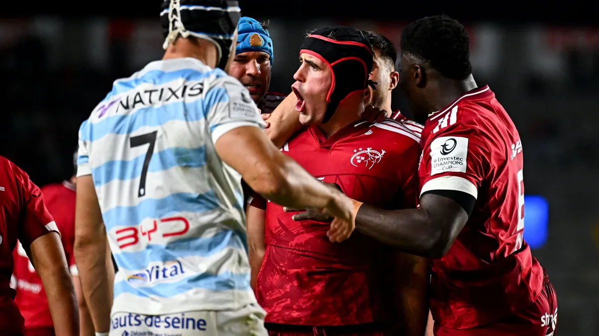 Champions Cup: Munster beat Racing on day of Foley tributes as Saracens, Bath lose