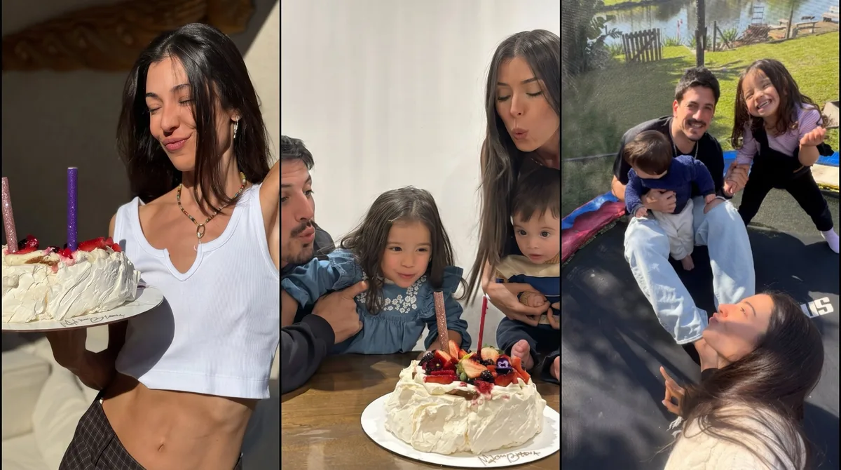 "Tengo todo", el mensaje de la China Ansa en su íntimo cumpleaños entre inflables, velas y su familia