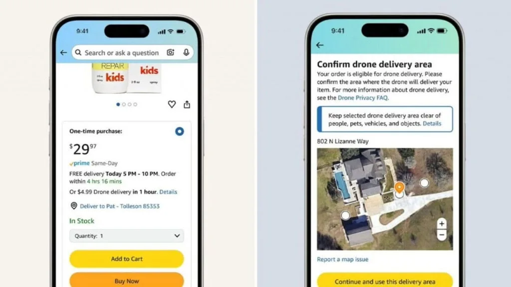 Amazon vai levar entregas por drones a quase 500 cidades dos EUA até o fim de 2026