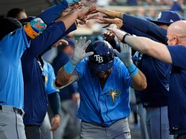 Aranda's home run and Rasmussen's six strong innings lead Rays past slumping Tigers, 4-1