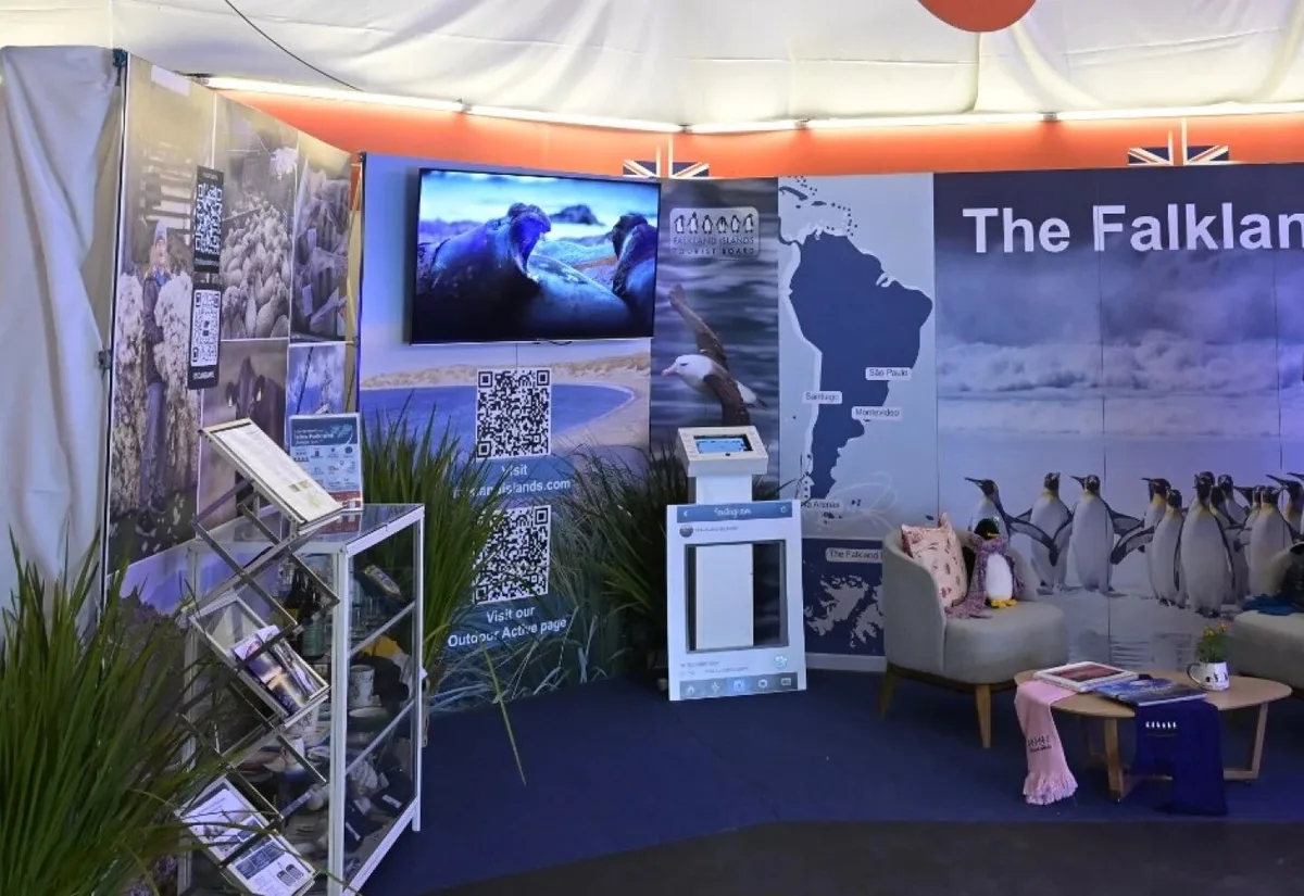 La Argentina protestó ante Uruguay por un stand británico en una exposición que promociona las Malvinas como “Falklands”