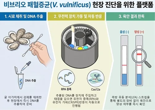 국립부경대 연구팀, 비브리오균 1시간 만에 진단 기술 개발