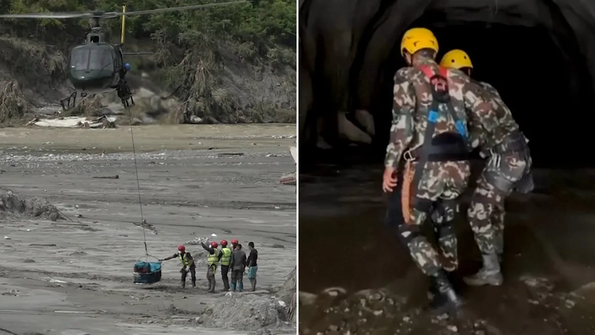 Nepal-Tibet floods: Hundreds of workers trapped in tunnels as death toll rises