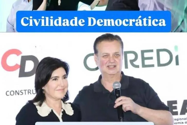 Tebet encontra Kassab e elogia 'civilidade democrática' do momento