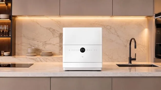 Xiaomi lança lava-louças compacta que detecta sujeira com IA e limpa panelas