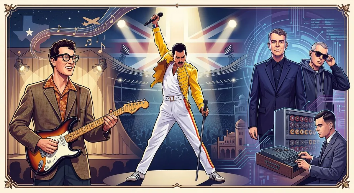 Freddie Mercury, Pet Shop Boys y Buddy Holly