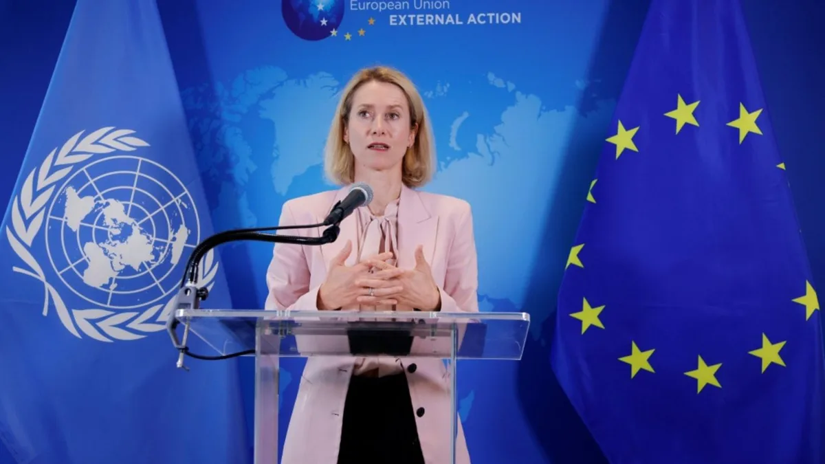 Kallas dringt auf Aufrechterhalten von EU-Sanktionen gegen Russland