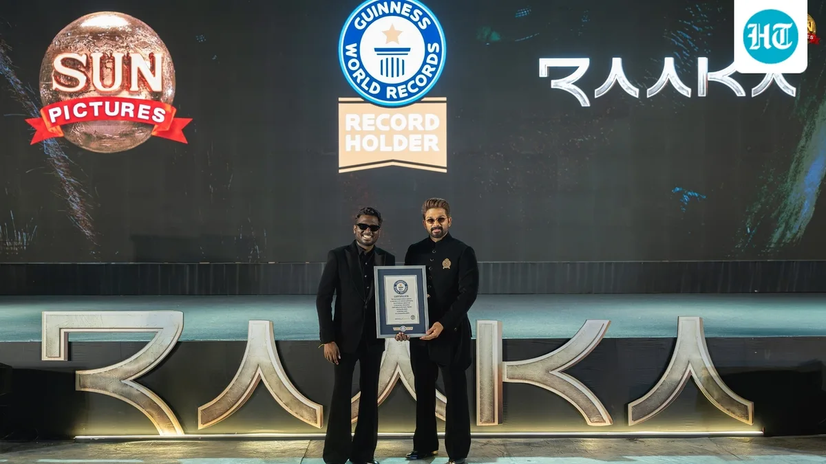 Allu Arjun and Atlee's Raaka sets Guinness World Record for using motion-capture with 37 performers simultaneously