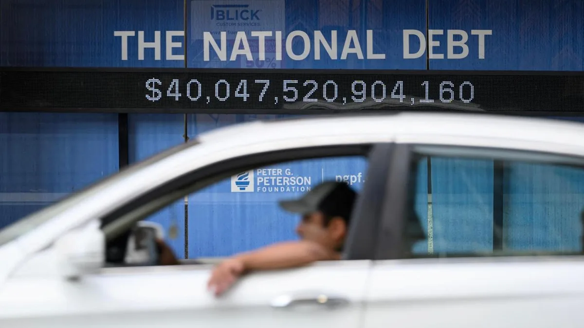 US-Staatsverschuldung: Staatsschulden der USA übersteigen erstmals 40 Billionen US-Dollar