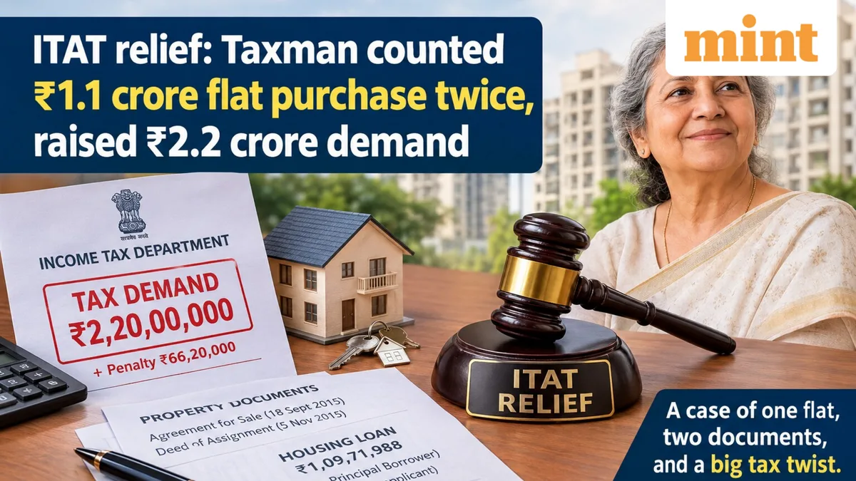 ₹66 lakh tax penalty over son’s ₹1.1 crore flat: How senior citizen won ITAT relief