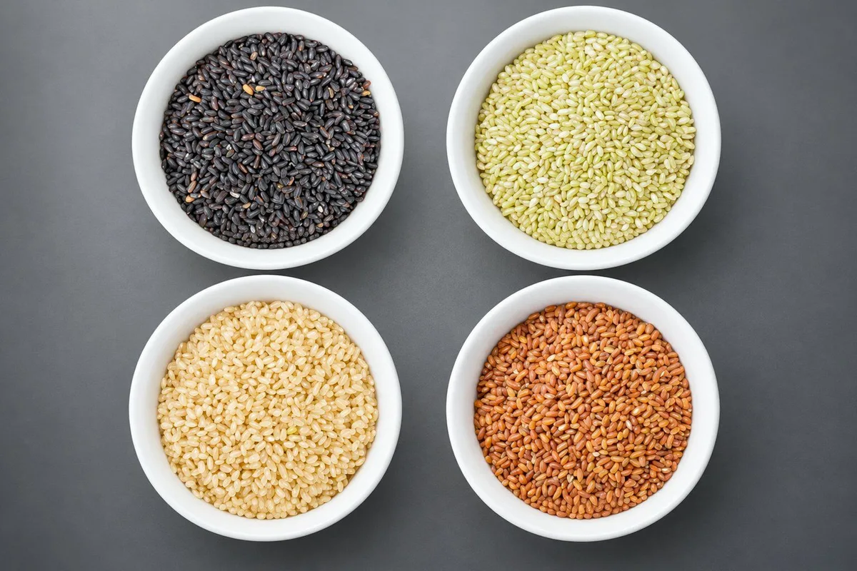 Arroz preto e verde têm vantagens escondidas para a saúde