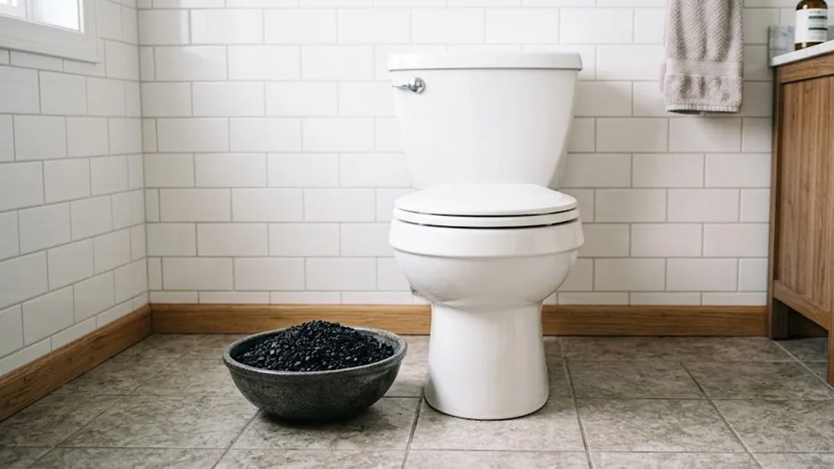 Poner carbón activado alrededor del inodoro: para qué sirve este truco en el baño y cómo aplicarlo