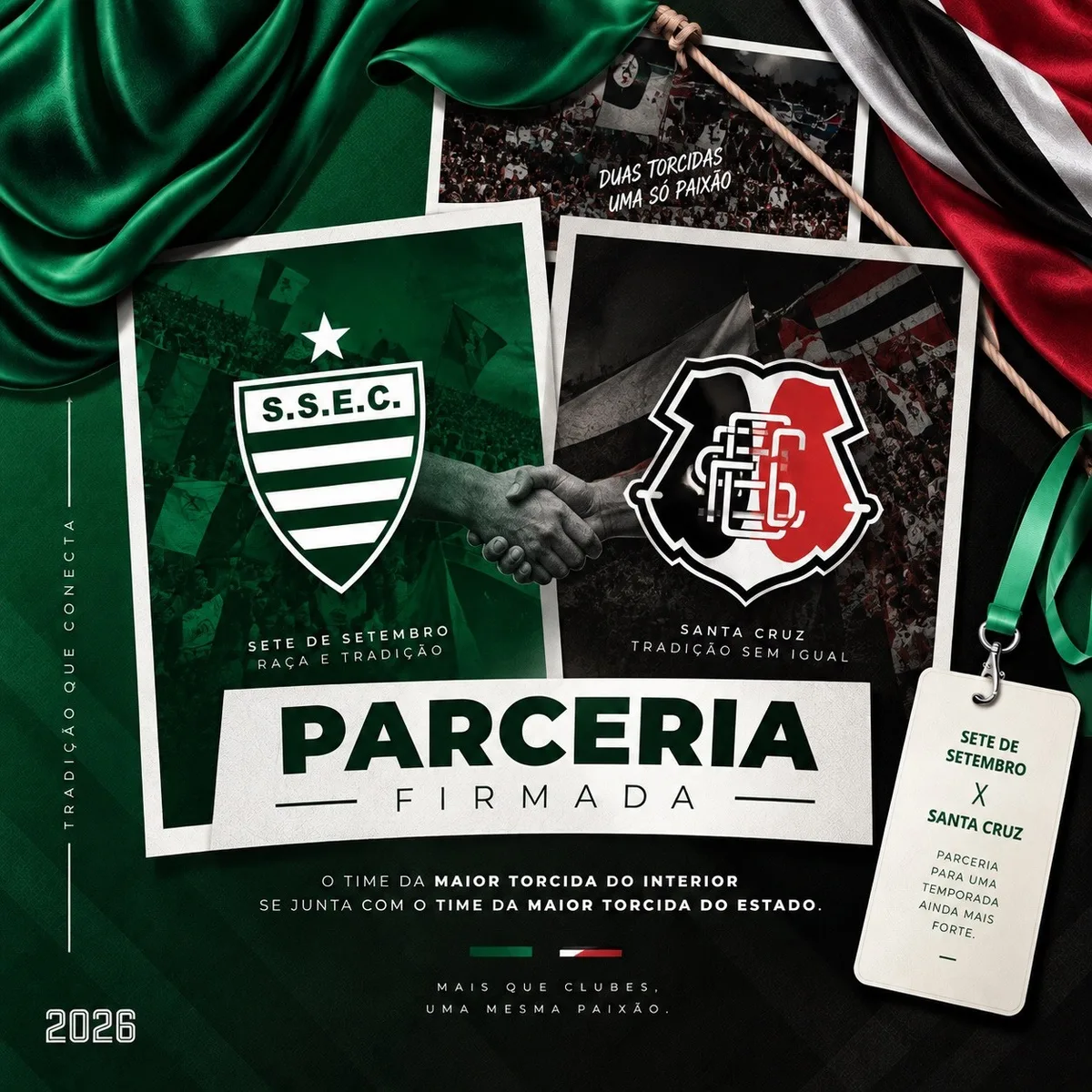 Clubes fecham parceria, e Sete de Setembro receberá jogadores do Santa Cruz para estadual