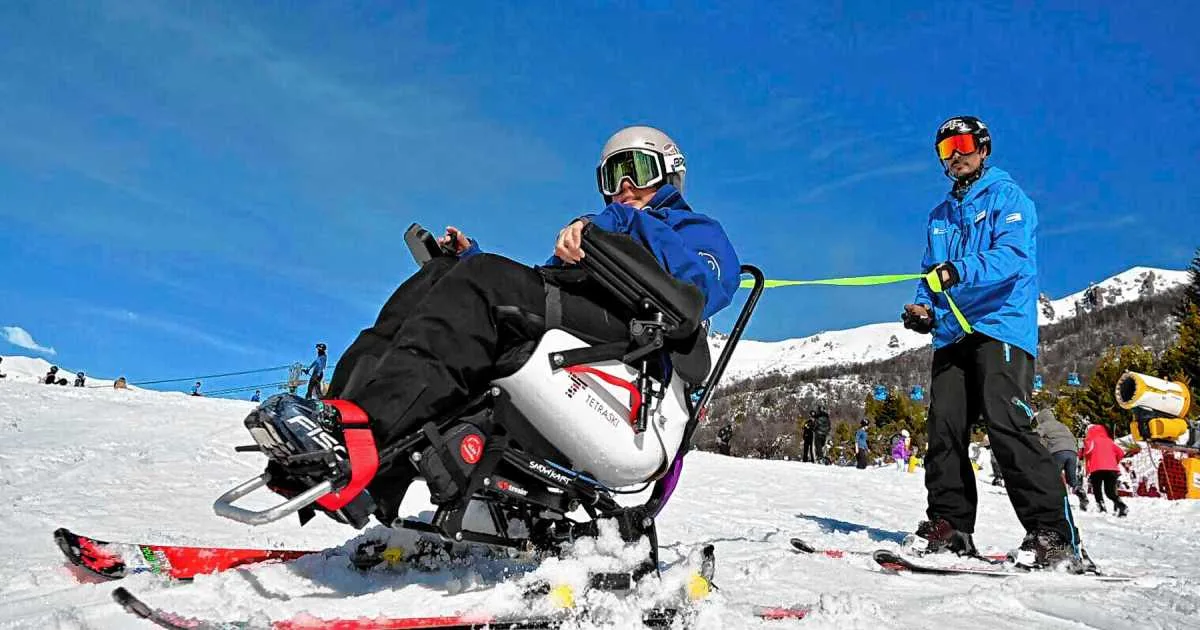 Desafío Bariloche incorporó la primera silla de TetraSki de Argentina