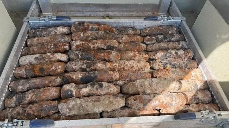 Des ouvriers tombent sur 46 obus de la Seconde Guerre mondiale à La Grande-Motte