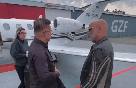 Helicóptero desaparece em SC com o cantor Rick e o empresário Bruno Avelar