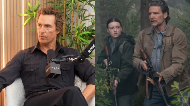 Matthew McConaughey revela que recusou papel de Joel em “The Last of Us” e explica motivo; assista The Last of Us: Matthew McConaughey revela motivo de ter recusado papel que ficou com Pedro Pascal (Reprodução/Youtube; Divulgação/HBO)