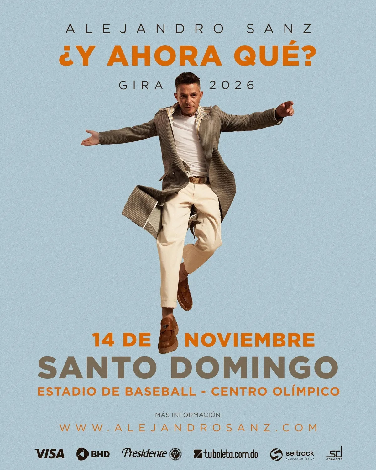 Alejandro Sanz añade Santo Domingo a su gira mundial '¿Y ahora qué?'