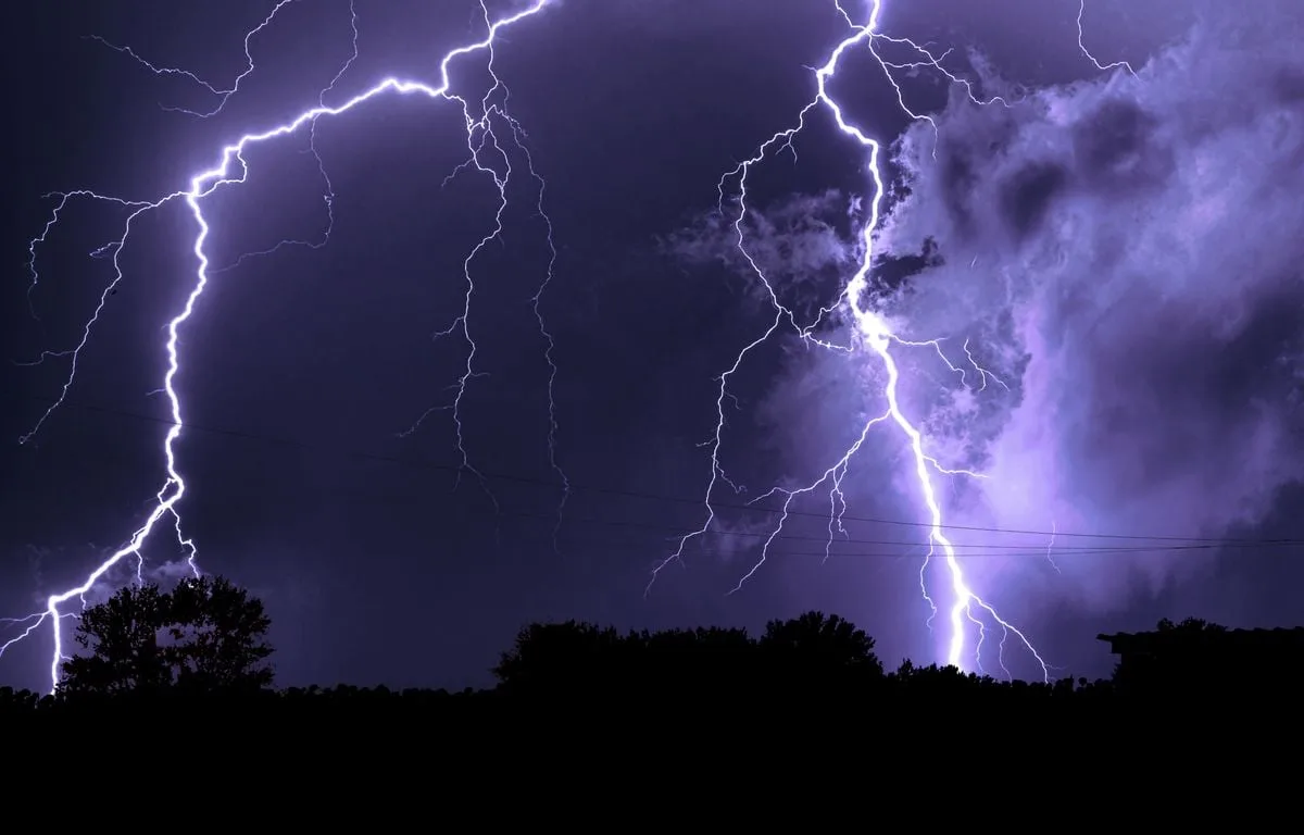 Orages : Avec 24.000 impacts de foudre, ce lundi 24 août a été la journée la plus foudroyée de l’année