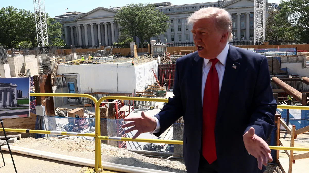 Trump Asks Supreme Court to Let White House Ballroom Construction Continue