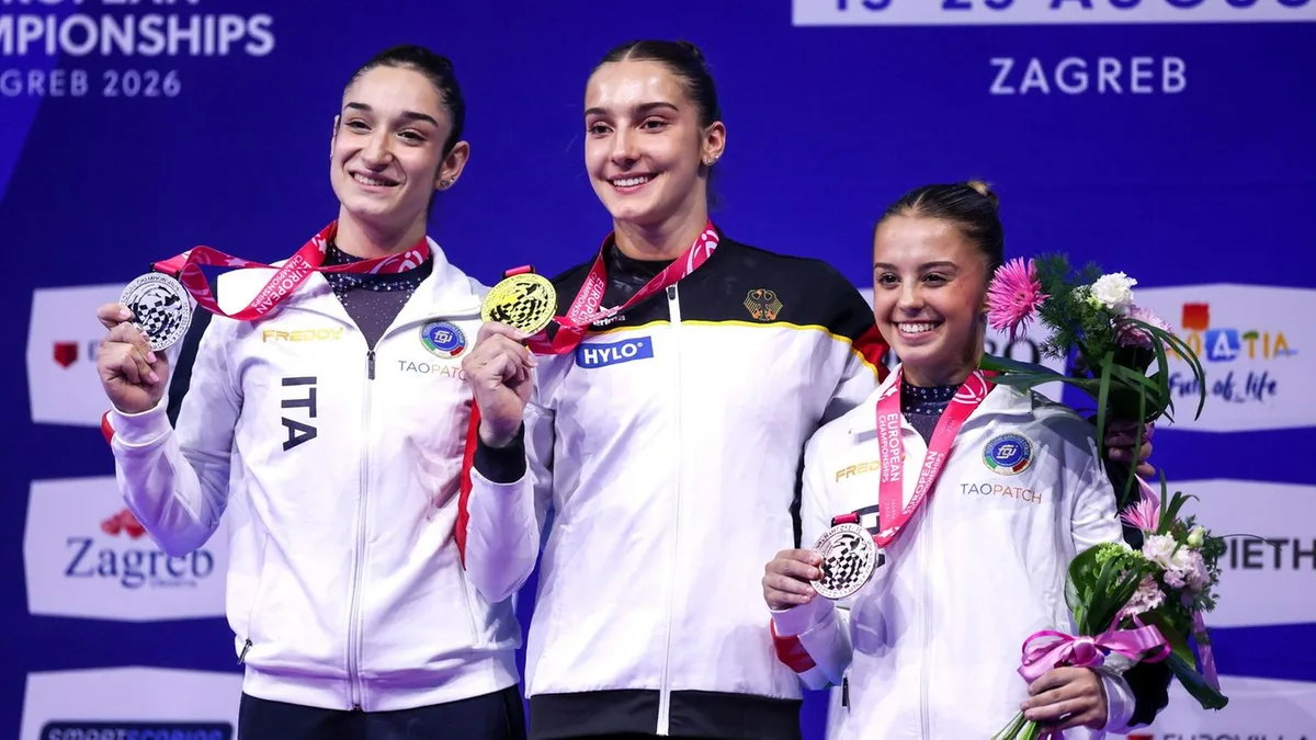 EM in Zagreb: Daumen hoch: Kevric und Frauen-Team in Europas Turn-Spitze