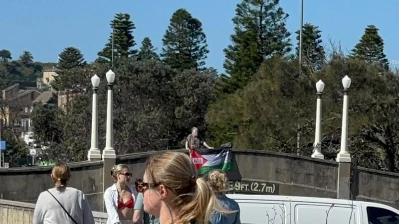Man charged over ‘offensive behaviour’ on bridge at centre of Bondi attack