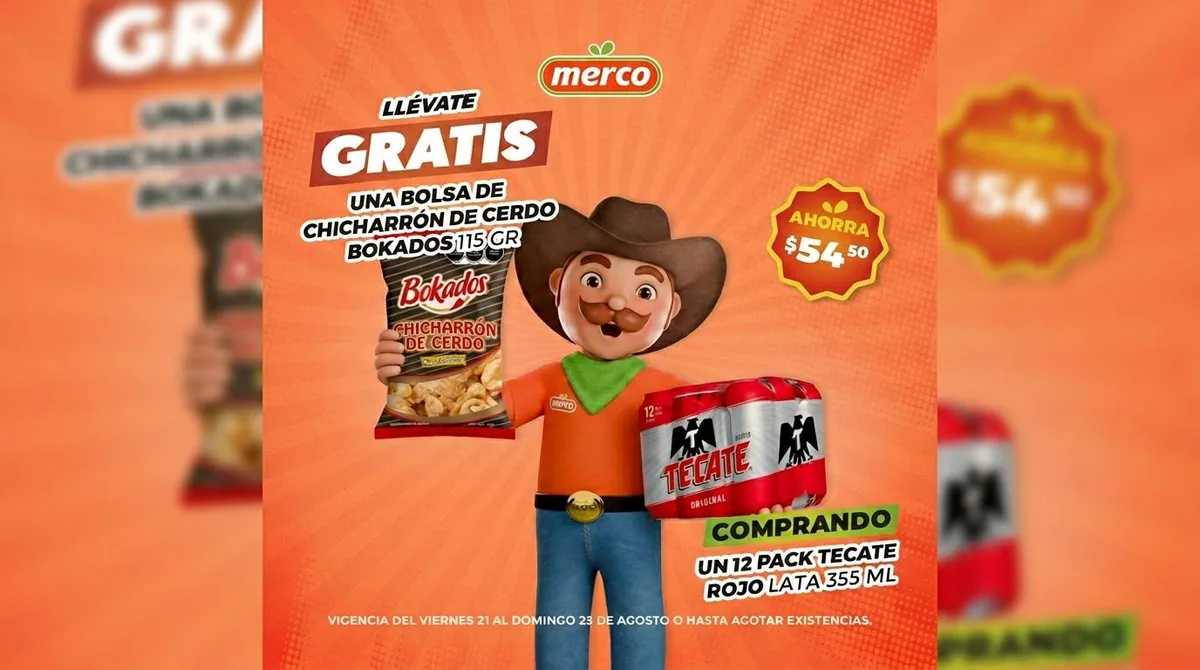 Promociones MERCO: llévate chicharrón y huevo GRATIS con estas ofertas de agosto