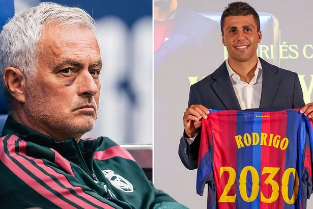 Jose Mourinho rubbishes Rodri claim after Real Madrid lose transfer battle to Barcelona