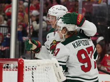 Kaprizov has 4-point night, Wild top Panthers 4-1 to spoil Florida's home opener