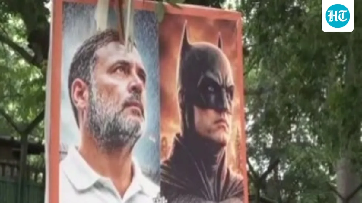 'Real life Batman': Posters comparing Rahul Gandhi to caped crusader put up near Congress headquarters