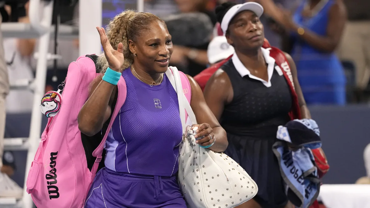 Serena and Venus Williams return to doubles, lose close match in Cincinnati