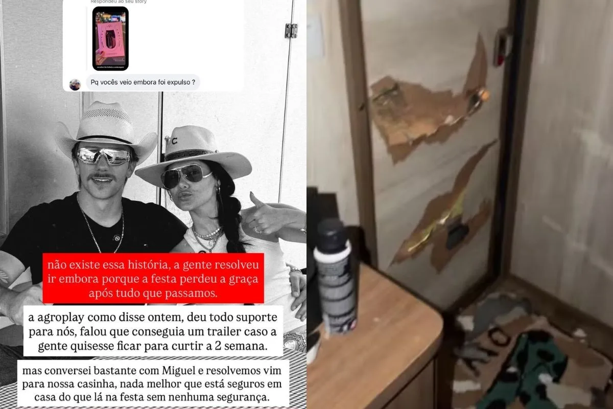 Kelly Fazendeira deixa festa de Barretos após trailer de R$ 20 mil ser depredado