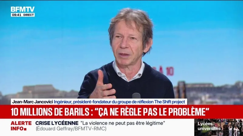 Le manque de pétrole en Europe "a commencé il y a 20 ans", affirme l'ingénieur Jean-Marc Jancovici